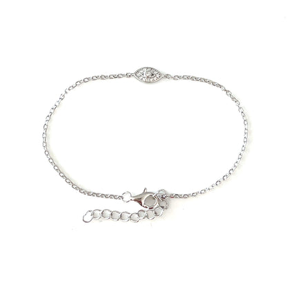 Divine Protection Bracelet – CZ & Silver