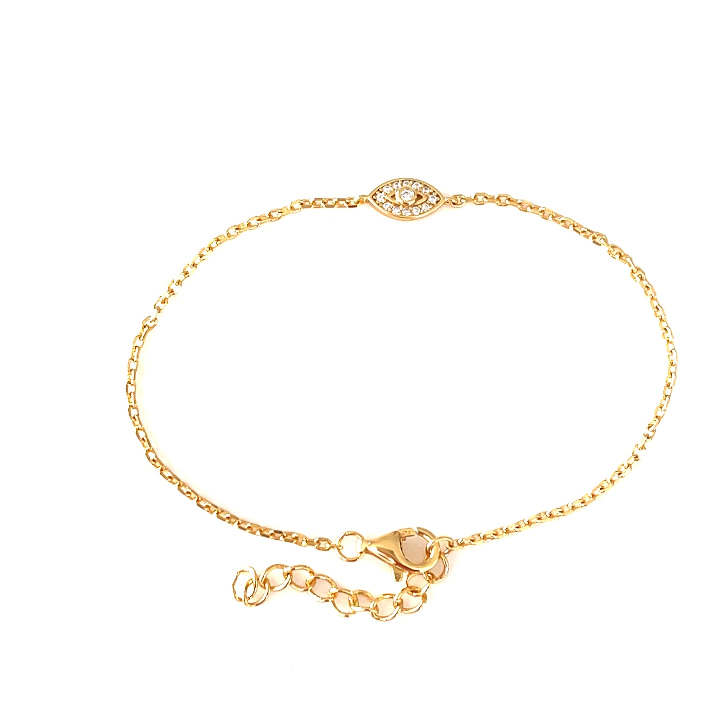 Divine Protection Bracelet – CZ & Silver