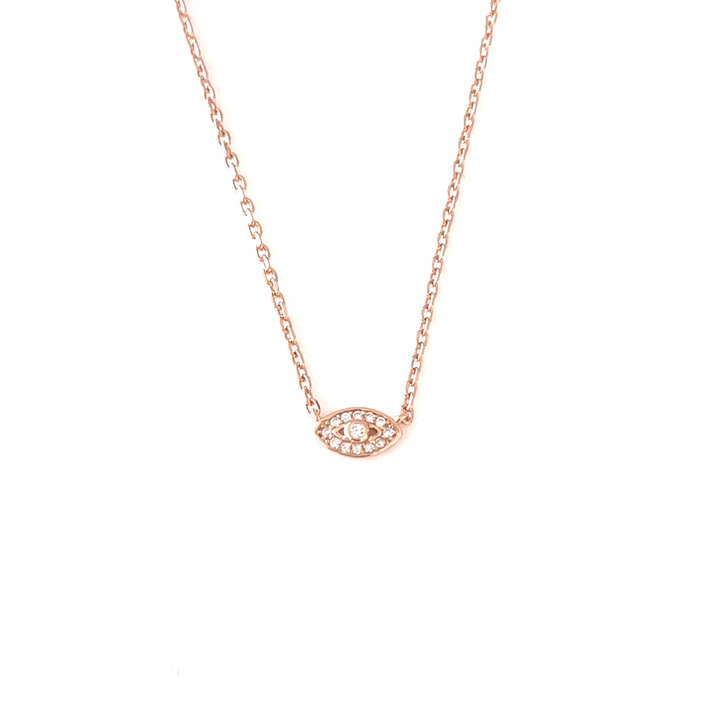 Divine Protection Necklace – CZ & Silver