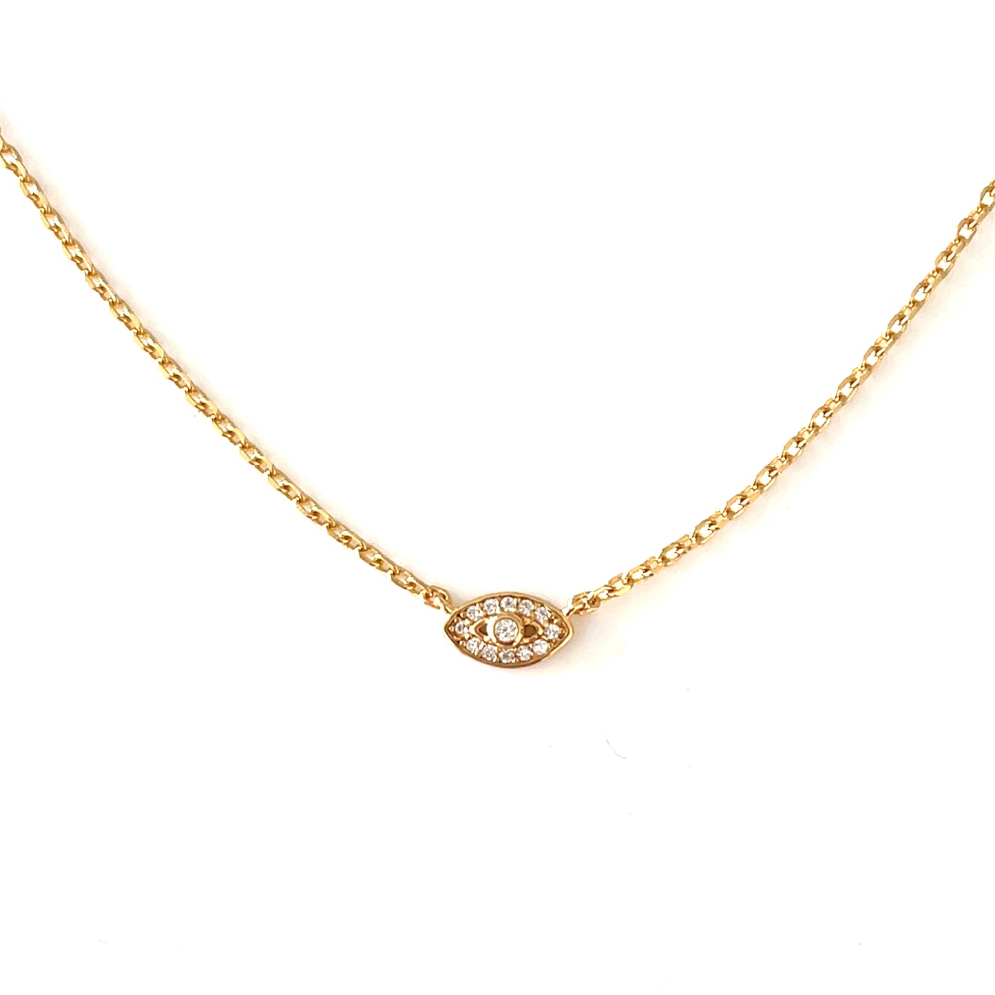 Divine Protection Necklace – CZ & Silver