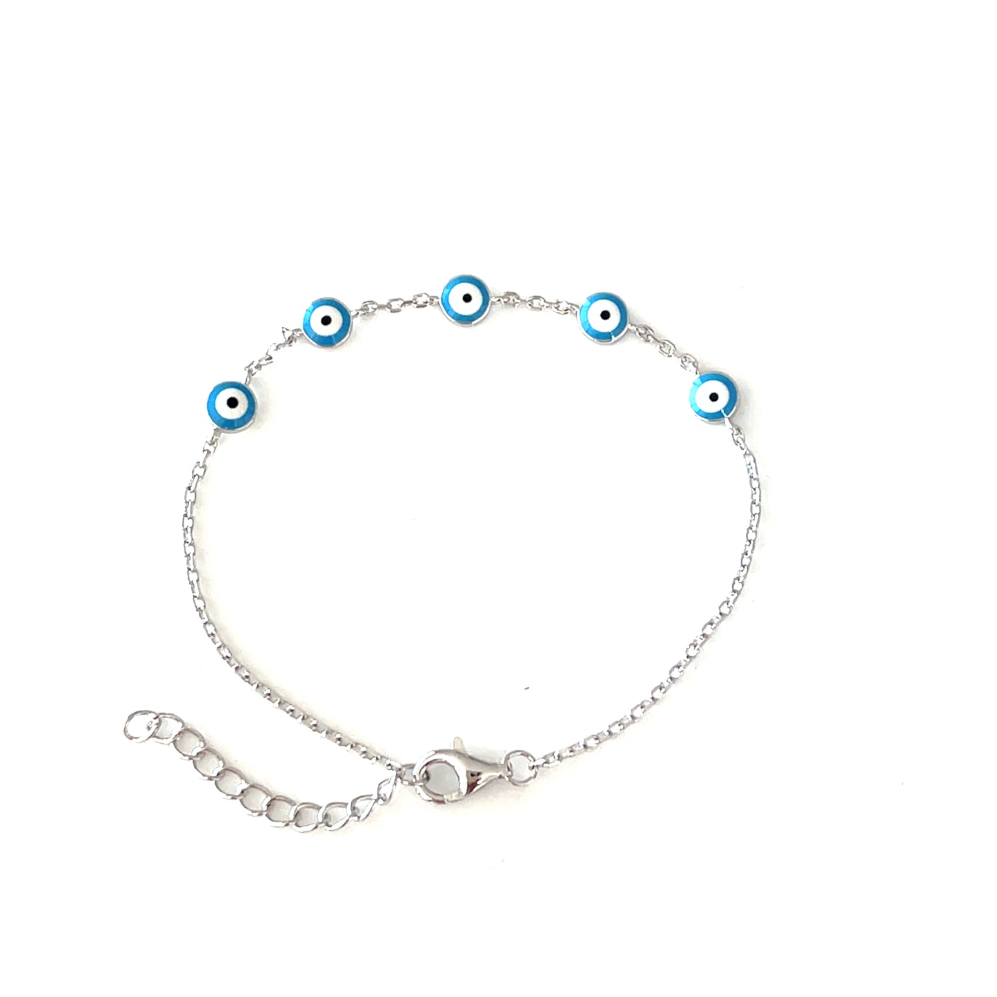 Divine Protection-5 Enamel Eye Bracelet