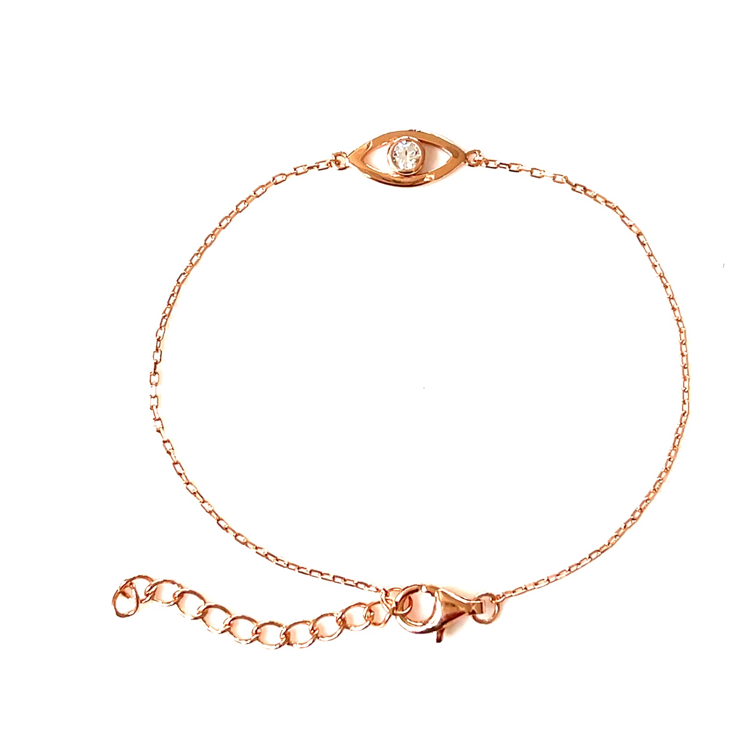 Divine Protection Eye Bracelet – Sterling Silver & CZ