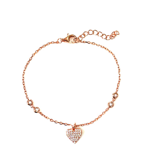 Heart Charm Bracelet