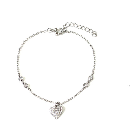 Heart Charm Bracelet