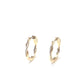 🔄 Twisted Hoop Earrings with Dual Texture