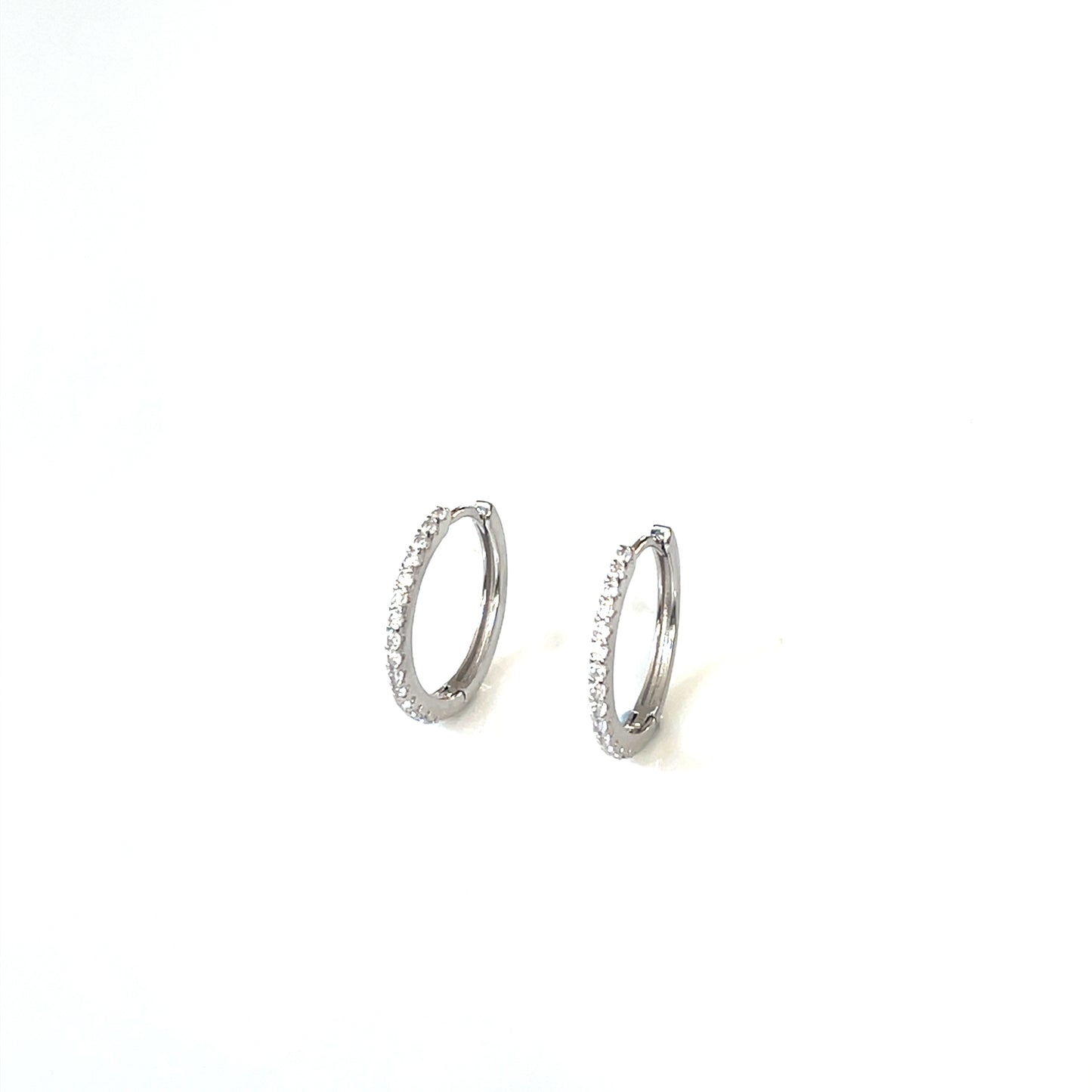 Eternity Radiance Medium CZ Hoop Earrings — 18mm