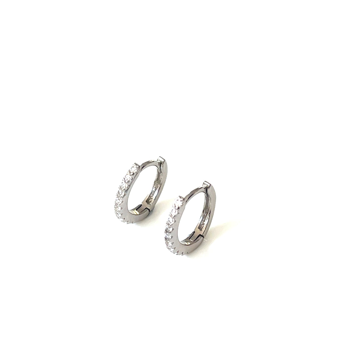 Eternity Radiance Small CZ Hoop Earrings — 13mm