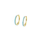 Eternity Radiance Turquoise Hoop Earrings — 18mm