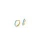 Eternity Radiance Turquoise Hoop Earrings — 13mm
