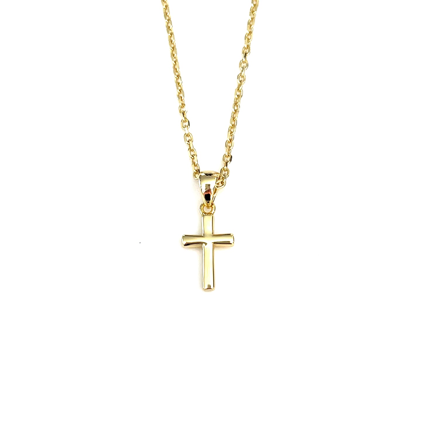 Classic Polished Cross Necklace — Medium size