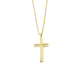 Dimensional Cross Necklace — Sterling Silver