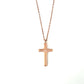 Dimensional Cross Necklace — Sterling Silver