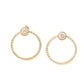 Celestial Grace – Circle of Light Sparkle Earrings