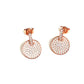 Celestial Grace – Fine Sparkle Disc Earrings