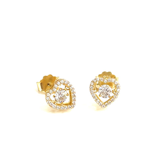 Dancing Heart Studs – Eternal Embrace Collection