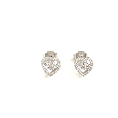 Dancing Heart Studs – Eternal Embrace Collection