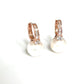 Modern Pearl Glow Earrings – Sterling Silver