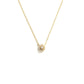 🌙 Petite Shimmer CZ Halo Pendant Necklace