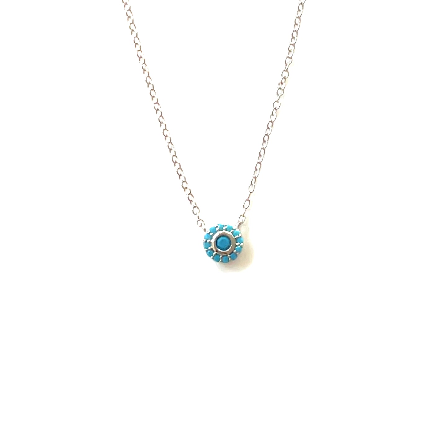 ✨ Petite Shimmer Turquoise Glow Pendant