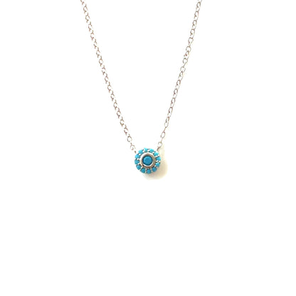 ✨ Petite Shimmer Turquoise Glow Pendant