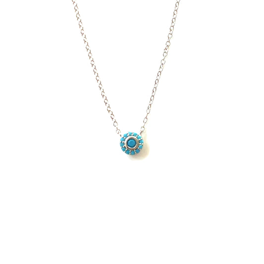 ✨ Petite Shimmer Turquoise Glow Pendant