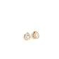 💎 Petite Teardrop Halo Stud Earrings – Sterling Silver