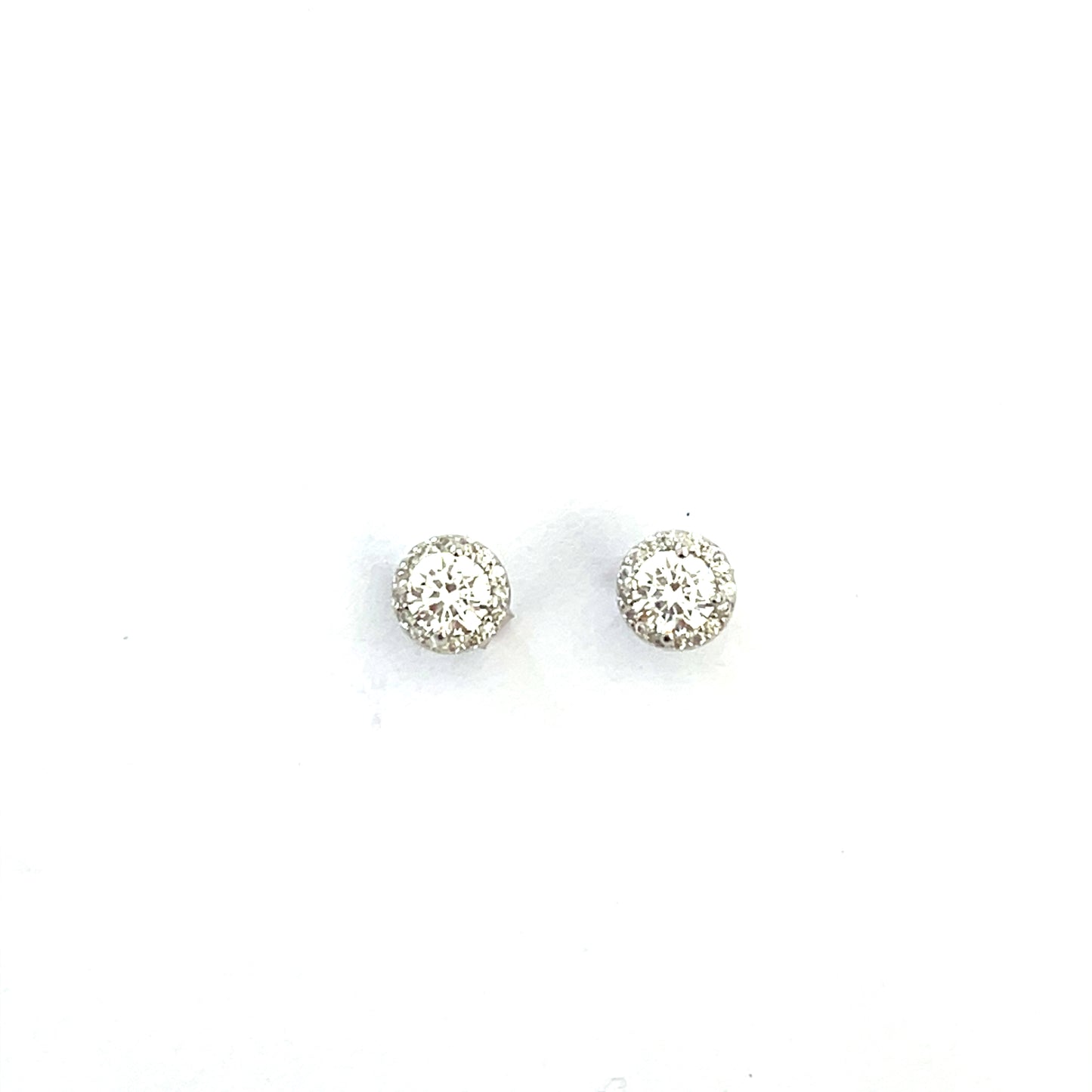 ✨ Luminous 7mm Halo Stud Earrings