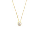 ✨ Luminous 7mm Halo Pendant Necklace