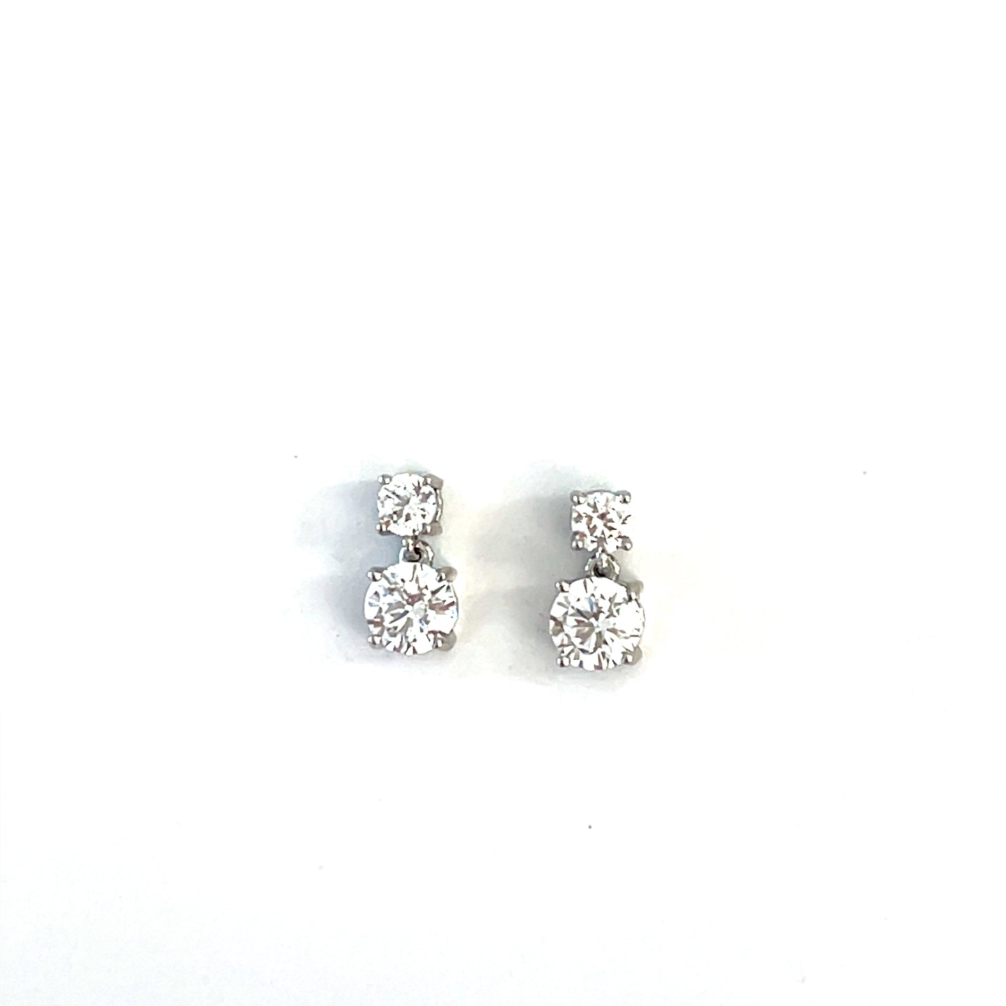 ✨ Petite Shimmer Double Radiant Drop Earrings