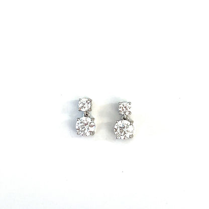 ✨ Petite Shimmer Double Radiant Drop Earrings