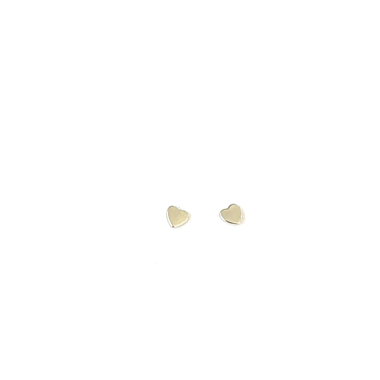 Little Luxe Polished Heart Studs
