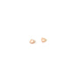 Little Luxe Pink Enamel Heart Studs