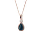 Eternal Glow – Black Onyx Teardrop Pendant