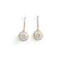 💎 Radiant Halo Hook Earrings – Sterling Silver