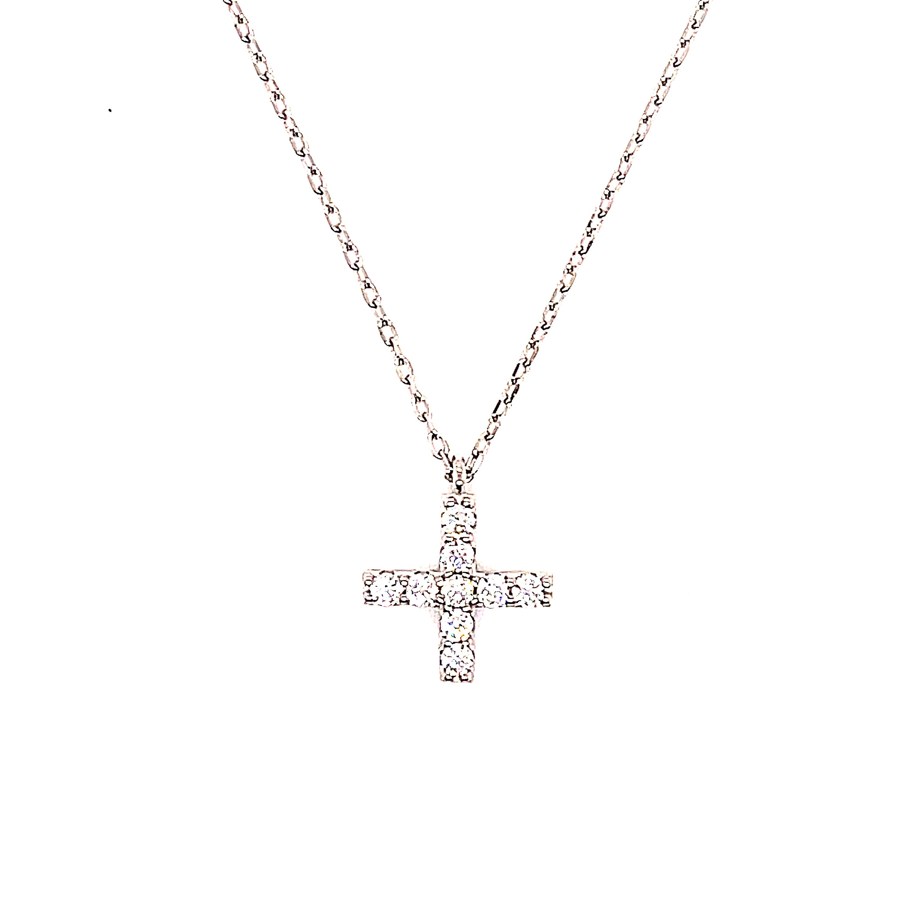 Square cross deals necklace