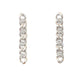 Sterling Silver Curb Chain Link Drop Earrings