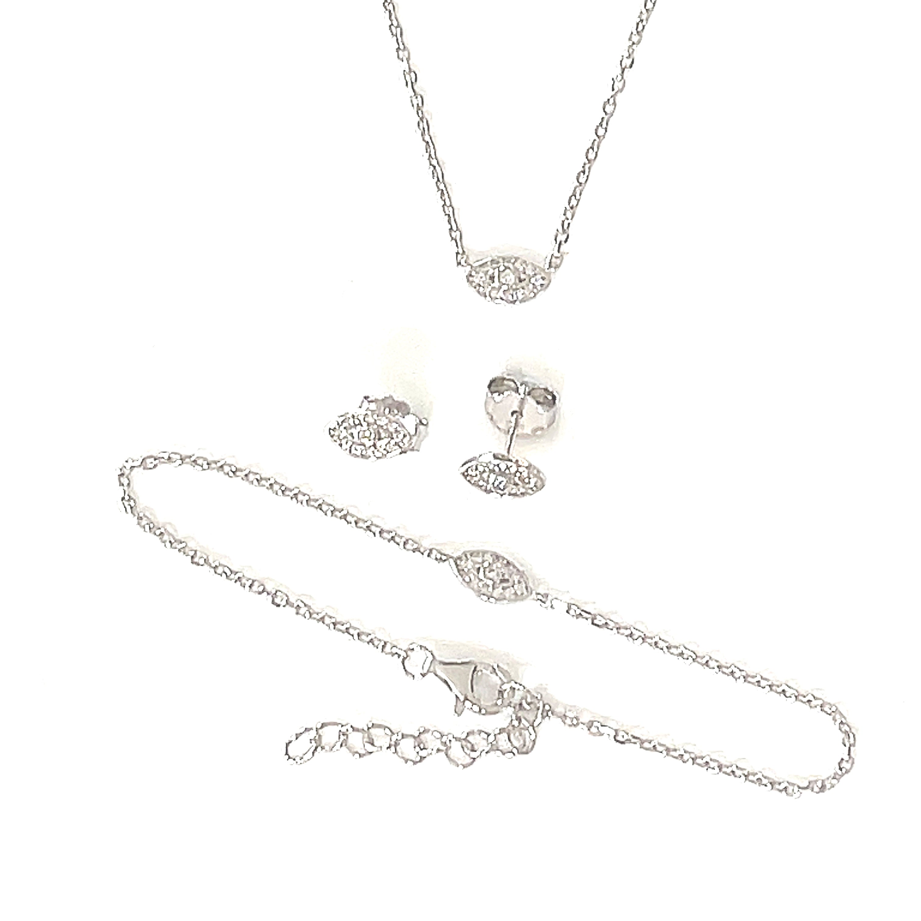 Pearl Necklace and Earrings Set on 925 Sterling Silver – The Proper Pearl
